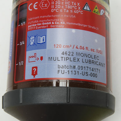 Lubrication Engineers 4622 Monolec 4.06oz Lubrication Cartridge Red Lot Of 11
