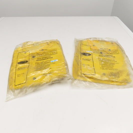 Durawear Style 1220 Size 2XL Hi-Vis PVC Rain Suit Jacket Pants Lot Of 2 Sets