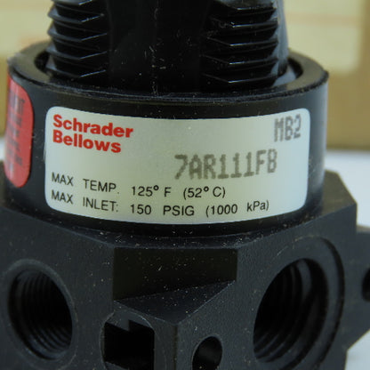 Schrader Bellows 7AR111FB MB2 1/4" Compressed Air Regulator 150 PSIG Max In
