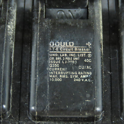 Gould Q350 50A 3-Pole Circuit Breaker Plug-On