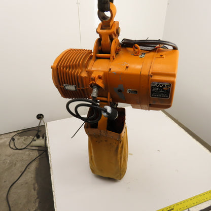 Harrington ES3B-4105 5-Ton 10,000LB Electric Chain Hoist 2-Speed 3PH 15' Lift