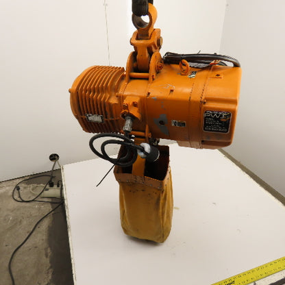 Harrington ES3B-4105 5-Ton 10,000LB Electric Chain Hoist 2-Speed 3PH 15' Lift