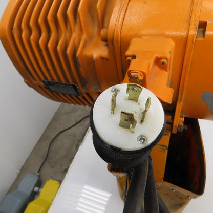 Harrington ES3B-4105 5-Ton 10,000LB Electric Chain Hoist 2-Speed 3PH 15' Lift