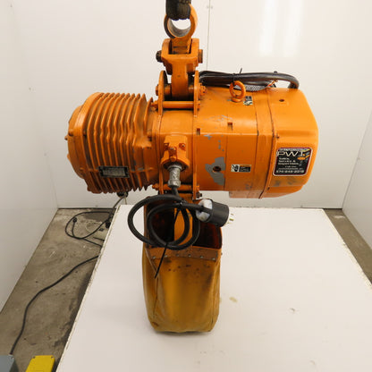 Harrington ES3B-4105 5-Ton 10,000LB Electric Chain Hoist 2-Speed 3PH 15' Lift
