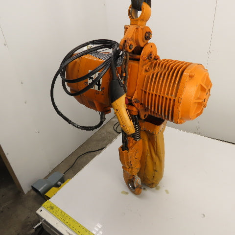 Harrington ES3B-4105 5-Ton 10,000LB Electric Chain Hoist 2-Speed 3PH 15' Lift