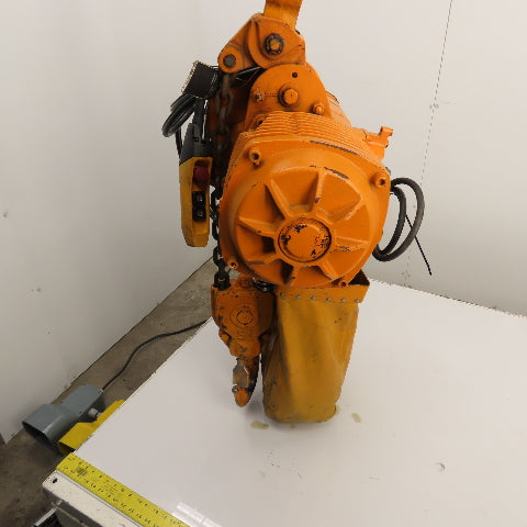 Harrington ES3B-4105 5-Ton 10,000LB Electric Chain Hoist 2-Speed 3PH 15' Lift