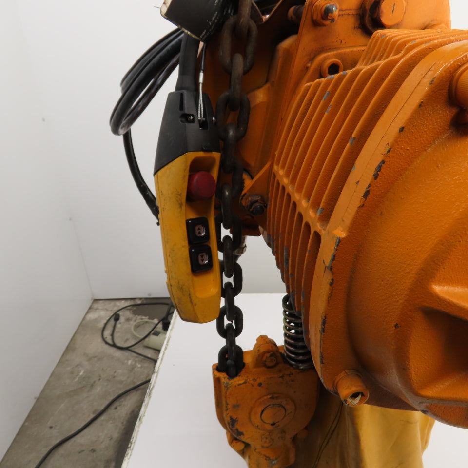 Harrington ES3B-4105 5-Ton 10,000LB Electric Chain Hoist 2-Speed 3PH 15' Lift