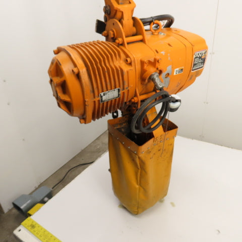 Harrington ES3B-4105 5-Ton 10,000LB Electric Chain Hoist 2-Speed 3PH 15' Lift