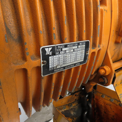 Harrington ES3B-4105 5-Ton 10,000LB Electric Chain Hoist 2-Speed 3PH 15' Lift