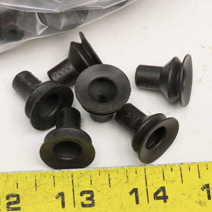 7200 Black Neoprene Bellows Suction Cup 5/32" Bore x 3/4" OD x 3/4" Tall Lot/320