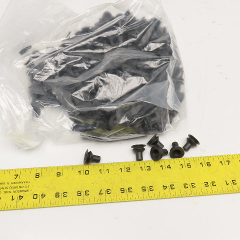 7200 Black Neoprene Bellows Suction Cup 5/32" Bore x 3/4" OD x 3/4" Tall Lot/320
