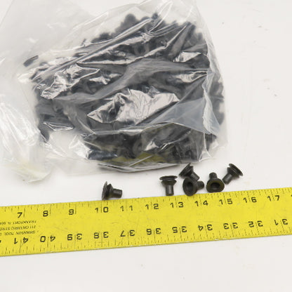 7200 Black Neoprene Bellows Suction Cup 5/32" Bore x 3/4" OD x 3/4" Tall Lot/320