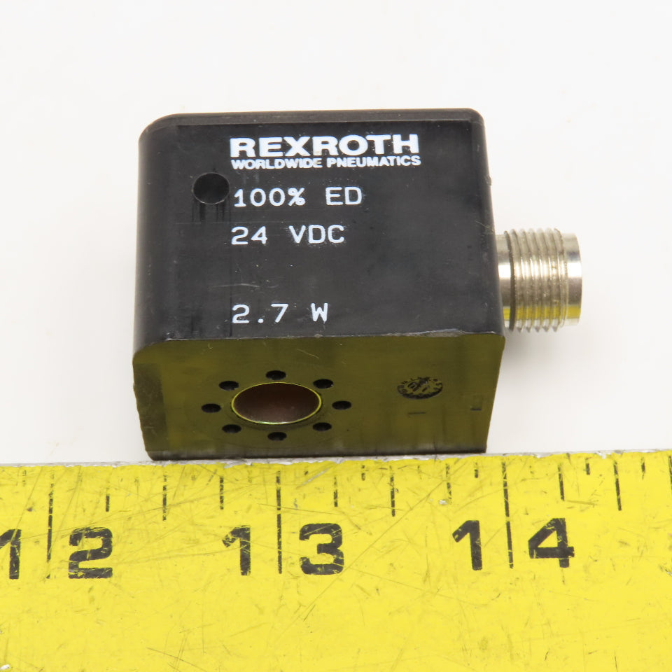 Rexroth 24VDC 2.7W 100% ED Coil For 21/64" Valve Stem