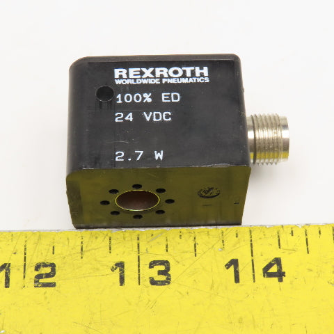 Rexroth 24VDC 2.7W 100% ED Coil For 21/64" Valve Stem