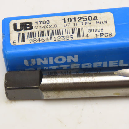 Union Butterfield 1012504 M14 x 2.0 HSS Metric Plug Tap Straight Flute NIB