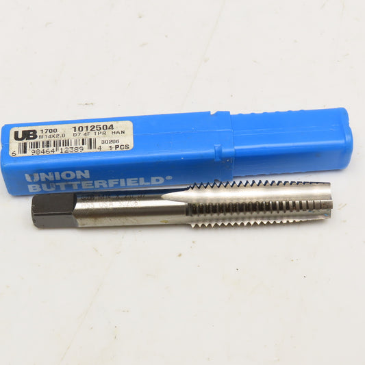 Union Butterfield 1012504 M14 x 2.0 HSS Metric Plug Tap Straight Flute NIB