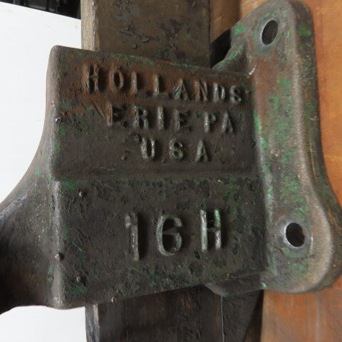Hollands 16H 6" Jaws x 11" Open Heavy Duty Stationary Bench Vise USA
