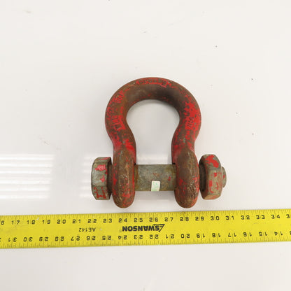 Crosby 17T 1-1/2" Screw Pin Anchor Lifting Shackle 17 Ton