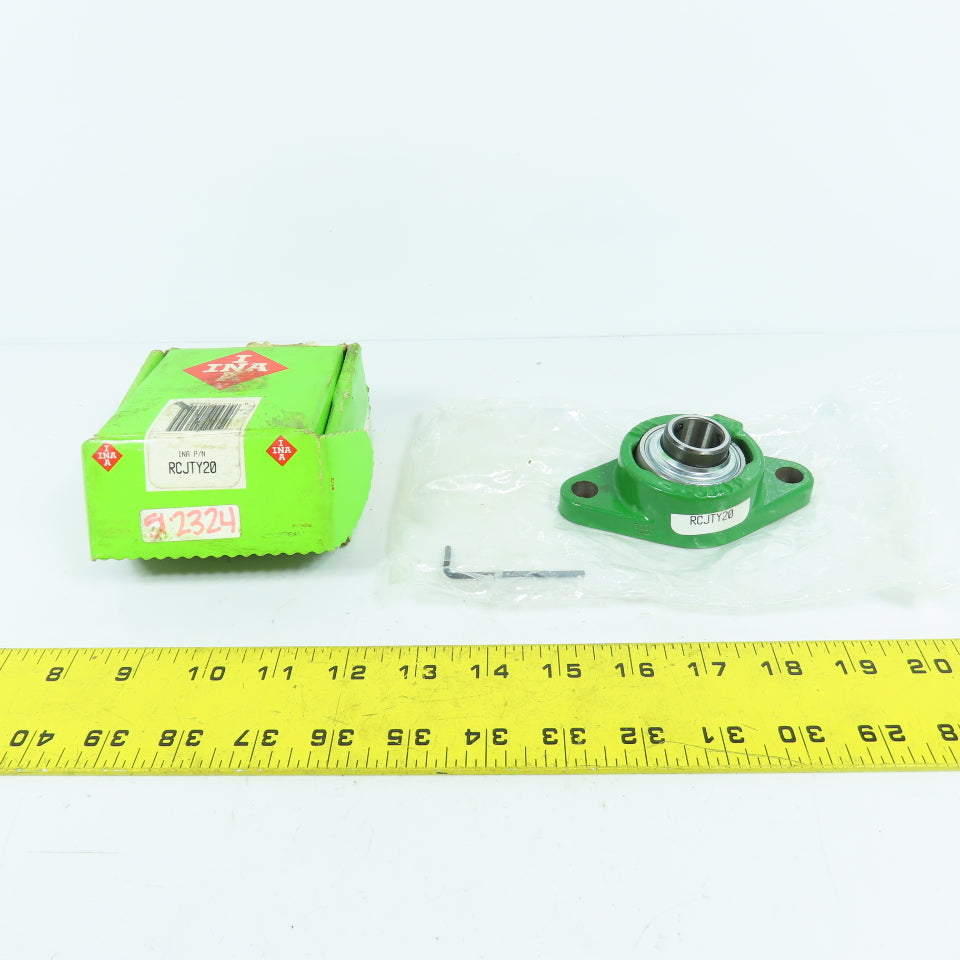 INA RCJTY20 2-Bolt Flange Mount Ball Bearing 20mm Bore
