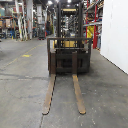 Caterpillar GP50 11,000LB Forklift 2 Stage LPG Gas 120" Lift 65" x 6" Forks