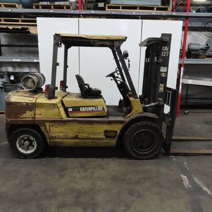 Caterpillar GP50 11,000LB Forklift 2 Stage LPG Gas 120" Lift 65" x 6" Forks