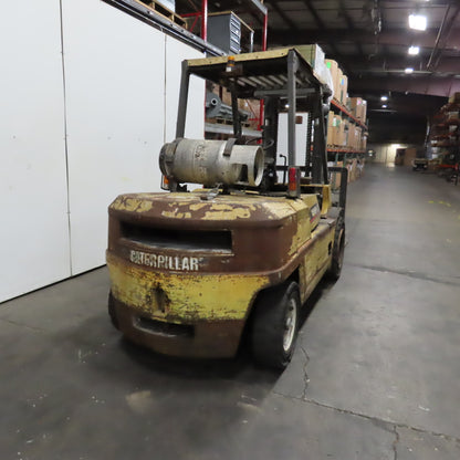 Caterpillar GP50 11,000LB Forklift 2 Stage LPG Gas 120" Lift 65" x 6" Forks