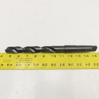 Precision Twist Drill 53/64" Diameter 2 Flute HSS Drill Bit MT3 Shank 11" OAL