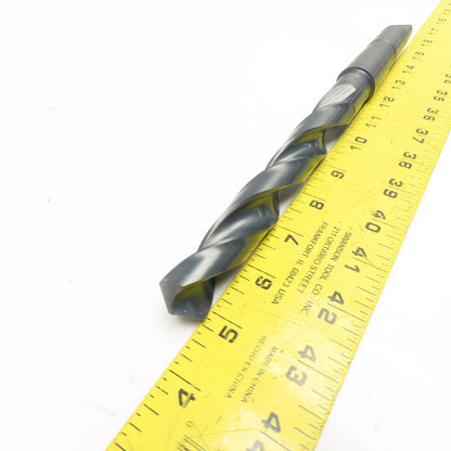 Precision Twist Drill 53/64" Diameter 2 Flute HSS Drill Bit MT3 Shank 11" OAL