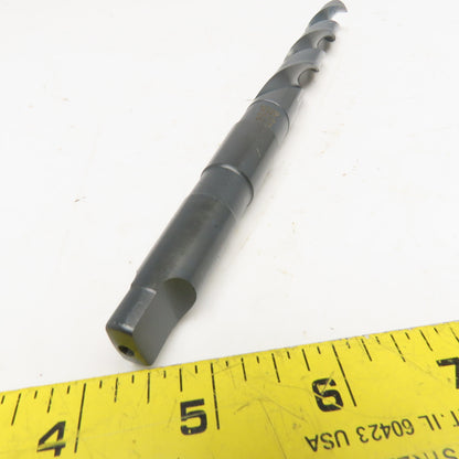 Precision Twist Drill 43/64" Diameter 2 Flute HSS Drill Bit MT2 Shank 9-1/4" OAL