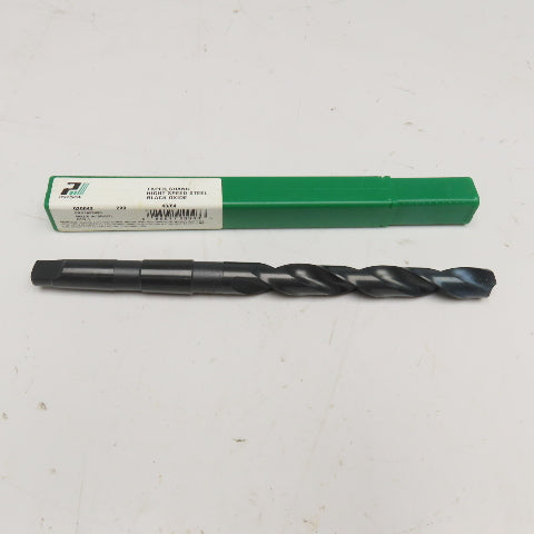 Precision Twist Drill 43/64" Diameter 2 Flute HSS Drill Bit MT2 Shank 9-1/4" OAL