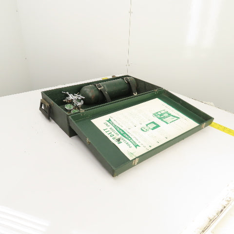 Burdett Vintage Portable Oxygen Unit Cylinder & Case