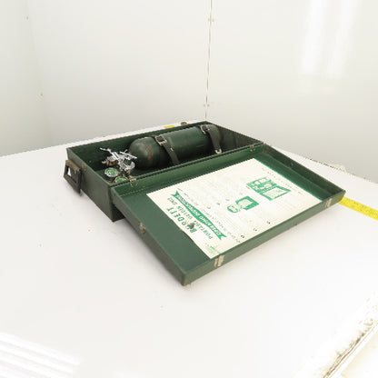 Burdett Vintage Portable Oxygen Unit Cylinder & Case