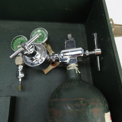 Burdett Vintage Portable Oxygen Unit Cylinder & Case