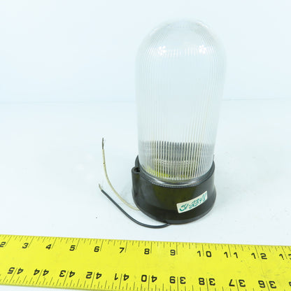AO-159 Enclosed Glass Cover Light Fixture Lamp 150 Watt Max