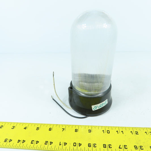 AO-159 Enclosed Glass Cover Light Fixture Lamp 150 Watt Max