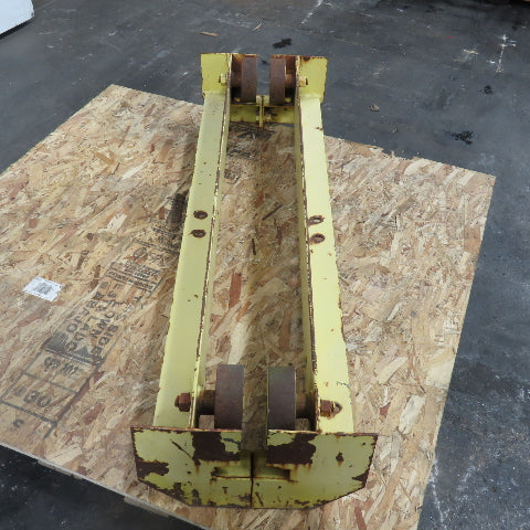 48" L Steel Push/Pul Bridge Crane End Truck For 4-1/2" I-Beam