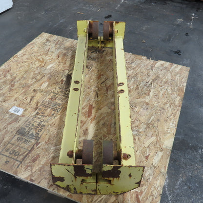 48" L Steel Push/Pul Bridge Crane End Truck For 4-1/2" I-Beam