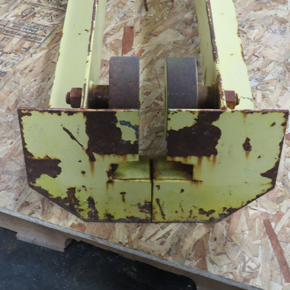 48" L Steel Push/Pul Bridge Crane End Truck For 4-1/2" I-Beam