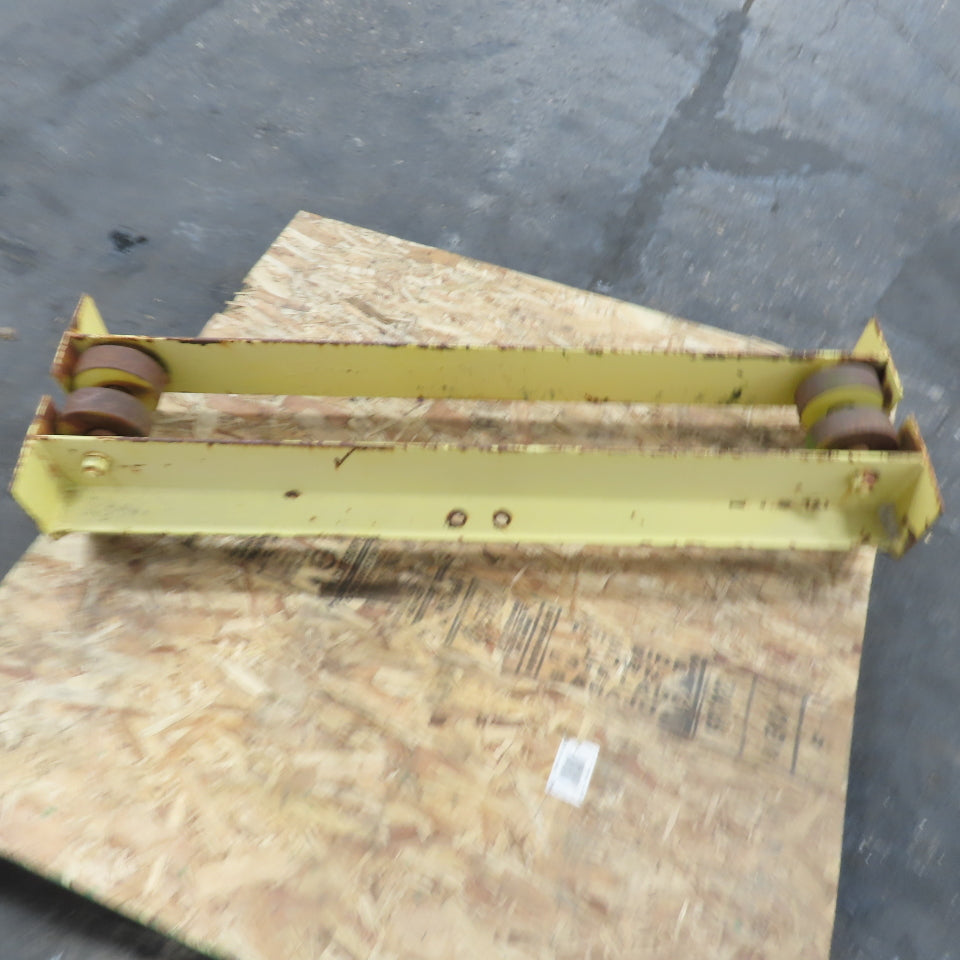 48" L Steel Push/Pul Bridge Crane End Truck For 4-1/2" I-Beam
