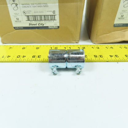 Thomas Betts TK122A 3/4" EMT Zinc Plated Set Screw Couplings Lot Of 100