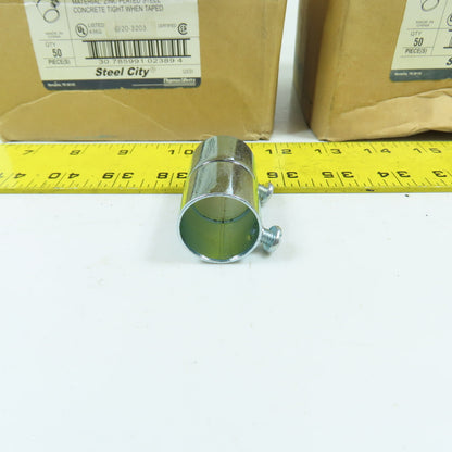 Thomas Betts TK122A 3/4" EMT Zinc Plated Set Screw Couplings Lot Of 100
