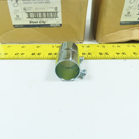 Thomas Betts TK122A 3/4" EMT Zinc Plated Set Screw Couplings Lot Of 100