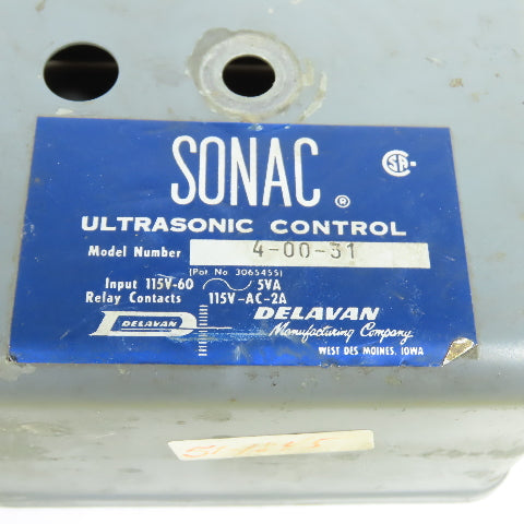 Sonac 4-00-31 Ultrasonic Control Module 115V 60 HZ W/ 4-30 Base