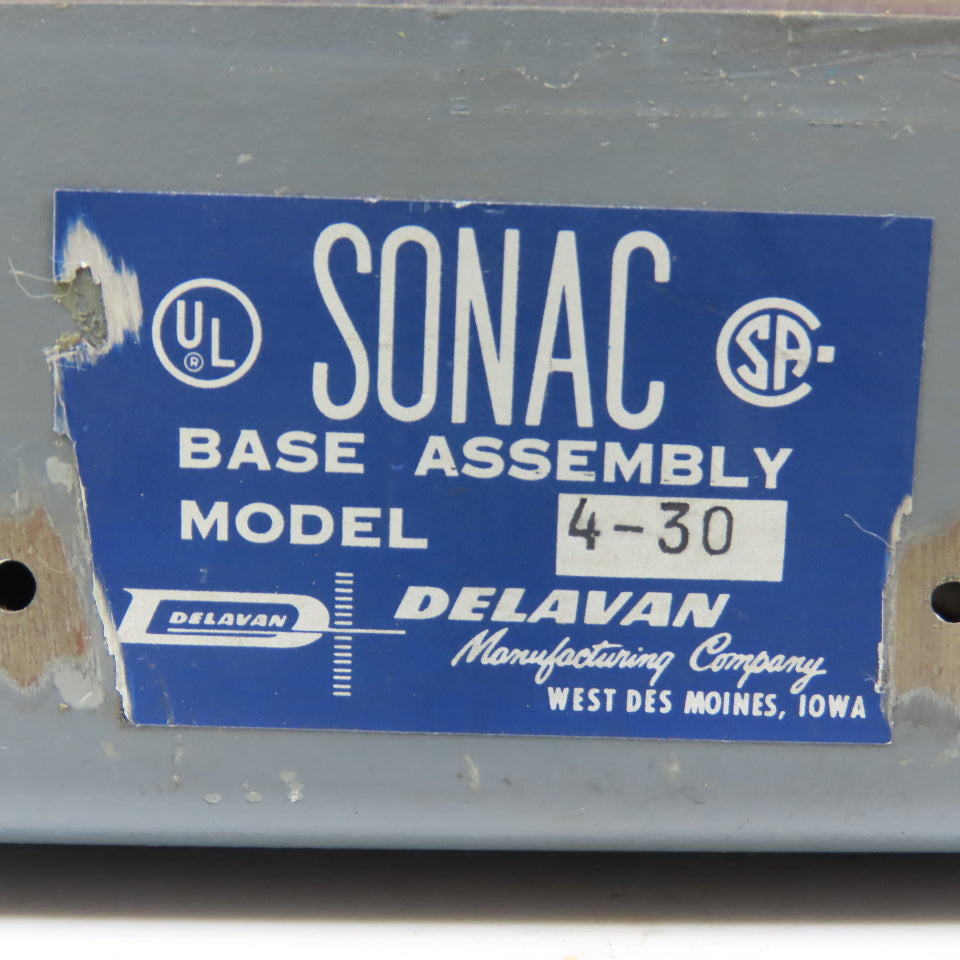 Sonac 4-00-31 Ultrasonic Control Module 115V 60 HZ W/ 4-30 Base