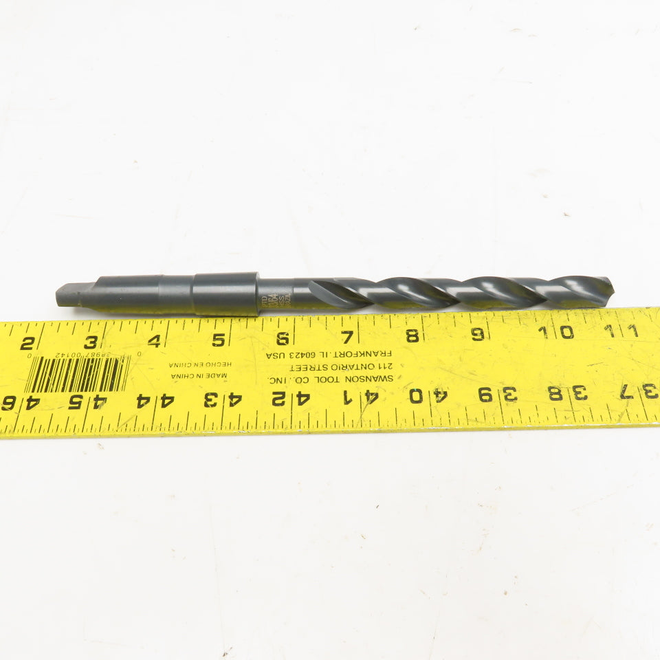 Precision Twist Drill 33/64" HSS Drill Bit Morse Taper 2 MT2 Shank 8-1/2" OAL