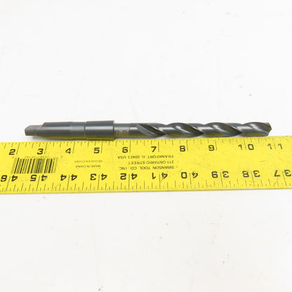 Precision Twist Drill 33/64" HSS Drill Bit Morse Taper 2 MT2 Shank 8-1/2" OAL