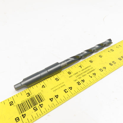 Precision Twist Drill 33/64" HSS Drill Bit Morse Taper 2 MT2 Shank 8-1/2" OAL