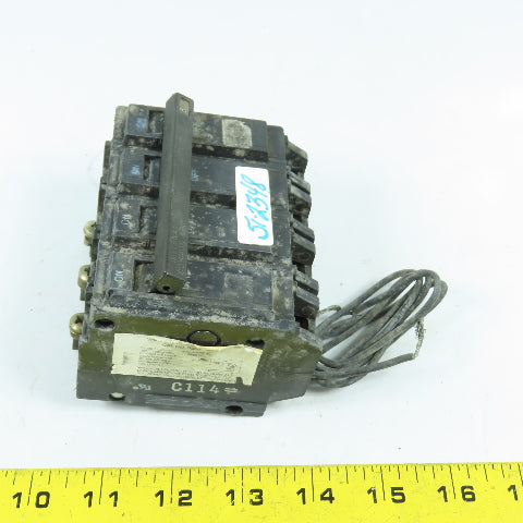 General Electric TQSTI MOD 2 3-Pole Circuit Breaker 80A W/ Shunt Trip