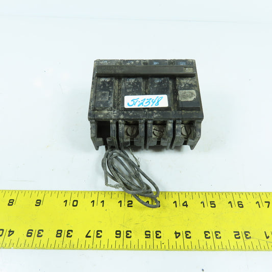 General Electric TQSTI MOD 2 3-Pole Circuit Breaker 80A W/ Shunt Trip