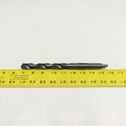 Precision Twist Drill 21/32" HSS Drill Bit Morse Taper 2 MT2 Shank 9" OAL